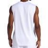 Head Men’s Zephyr Mesh Tank Top, Standard Fit, Lightweight and Breathable Mesh Material(Stark White)