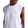 Head Men’s Zephyr Mesh Tank Top, Standard Fit, Lightweight and Breathable Mesh Material(Stark White)