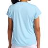 Head Women’s Alliance Spacedye Crewneck T-Shirt, Relaxed Fit, Stretch Midweight Fabric(Aquamarine Heather)