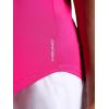 Head Women’s Breakpoint Piping Polo Tank Top, Slim Fit, Stretch Lightweight Material, Moisture-Wicking(Proud Pink)