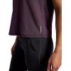 Head Women’s Cropped Crewneck T-Shirt with Back Detail, Relaxed Fit, Stretch Midweight Material(Plum Perfect Heather)