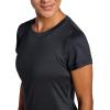 Head Women’s Halfcourt Short Sleeve T-Shirt, Slim Fit, Stretch Midweight Material, Moisture-Wicking(Black Heather)