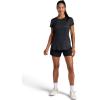 Head Women’s Halfcourt Short Sleeve T-Shirt, Slim Fit, Stretch Midweight Material, Moisture-Wicking(Black Heather)