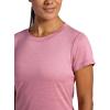 Head Women’s Halfcourt Short Sleeve T-Shirt, Slim Fit, Stretch Midweight Material, Moisture-Wicking(Fox Glove Heather)