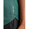 Head Women’s Halfcourt Short Sleeve T-Shirt, Slim Fit, Stretch Midweight Material, Moisture-Wicking(Trekking Green Heather)