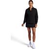 Head Women’s Polo Crewneck Sweatshirt, Relaxed Fit, Heavyweight Material(Black)