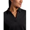 Head Women’s Polo Crewneck Sweatshirt, Relaxed Fit, Heavyweight Material(Black)