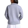 Head Women’s Polo Crewneck Sweatshirt, Relaxed Fit, Heavyweight Material(Grey Heather)