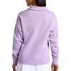 Head Women’s Polo Crewneck Sweatshirt, Relaxed Fit, Heavyweight Material(Lavendula)