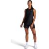 Head Women’s Shadow Stripe Tank Top, Slim Fit, Stretch Lightweight Material(Black)