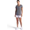 Head Women’s Teammate Crewneck T-Shirt, Slim Fit, Lightweight and Breathable Material(Black Heather)