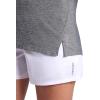 Head Women’s Teammate Crewneck T-Shirt, Slim Fit, Lightweight and Breathable Material(Black Heather)