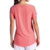 Head Women’s Teammate Crewneck T-Shirt, Slim Fit, Lightweight and Breathable Material(Hibiscus Heather)