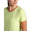 Head Women’s Teammate Crewneck T-Shirt, Slim Fit, Lightweight and Breathable Material(Lime Sherbet Heather)