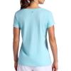 Head Women’s Tennis Graphic Crewneck T-Shirt, Relaxed Fit, Lightweight and Breathable Cotton-Poly Material(Aquatic-crossed Racquets)