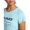 Head Women’s Tennis Graphic Crewneck T-Shirt, Relaxed Fit, Lightweight and Breathable Cotton-Poly Material(Aquatic-tennis Club)
