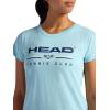 Head Women’s Tennis Graphic Crewneck T-Shirt, Relaxed Fit, Lightweight and Breathable Cotton-Poly Material(Aquatic-tennis Club)