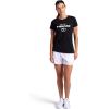 Head Women’s Tennis Graphic Crewneck T-Shirt, Relaxed Fit, Lightweight and Breathable Cotton-Poly Material(Black)