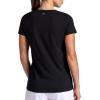 Head Women’s Tennis Graphic Crewneck T-Shirt, Relaxed Fit, Lightweight and Breathable Cotton-Poly Material(Black)