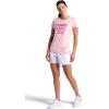 Head Women’s Tennis Graphic Crewneck T-Shirt, Relaxed Fit, Lightweight and Breathable Cotton-Poly Material(Crystal Rose-crossed Racquets)
