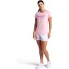 Head Women’s Tennis Graphic Crewneck T-Shirt, Relaxed Fit, Lightweight and Breathable Cotton-Poly Material(Crystal Rose-tennis Club)