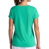 Head Women’s Tennis Graphic Crewneck T-Shirt, Relaxed Fit, Lightweight and Breathable Cotton-Poly Material(Holly Green)