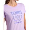 Head Women’s Tennis Graphic Crewneck T-Shirt, Relaxed Fit, Lightweight and Breathable Cotton-Poly Material(Lavendula-crossed Racquets)
