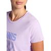 Head Women’s Tennis Graphic Crewneck T-Shirt, Relaxed Fit, Lightweight and Breathable Cotton-Poly Material(Lavendula-crossed Racquets)