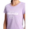 Head Women’s Tennis Graphic Crewneck T-Shirt, Relaxed Fit, Lightweight and Breathable Cotton-Poly Material(Lavendula-crossed Racquets Tennis Club Tennis Club)