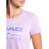 Head Women’s Tennis Graphic Crewneck T-Shirt, Relaxed Fit, Lightweight and Breathable Cotton-Poly Material(Lavendula-tennis Club)
