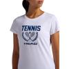 Head Women’s Tennis Graphic Crewneck T-Shirt, Relaxed Fit, Lightweight and Breathable Cotton-Poly Material(Stark White-crossed Racquets)