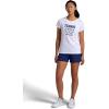 Head Women’s Tennis Graphic Crewneck T-Shirt, Relaxed Fit, Lightweight and Breathable Cotton-Poly Material(Stark White-crossed Racquets)
