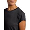 Head Women’s Victory Classic Short Sleeve Crewneck T-Shirt, Standard Fit, Stretch Lightweight Material(Black)