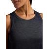 Head Women’s Victory Marled Tank Top, Relaxed Fit, Stretch Lightweight Material(Black Heather)