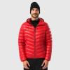 HEAD Men’s Daxton Lightweight Down Jacket – Packable Ripstop, Ultra-Light Warmth, Regular Fit(Red)
