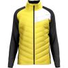 HEAD Men’s Dolomiti FZ Midlayer Jacket – PrimaLoft® ThermoPlume®, Hybrid Insulation, Stretch Comfort(Black Luminous Yellow)