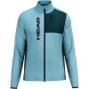 HEAD Men’s Martin Full Zip Midlayer – Power Stretch®, Quick-Dry Performance, Regular Fit(Sky Blue Dark Teal)