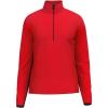 HEAD Men’s Marty Half Zip Ski Midlayer – Stretch Performance Fleece, Regular Fit, Après Ski & On-Mountain Layer(Red Black)