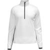 HEAD Men’s Marty Half Zip Ski Midlayer – Stretch Performance Fleece, Regular Fit, Après Ski & On-Mountain Layer(White Black)