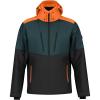 HEAD Men’s Neo Insulated Ski Jacket – Waterproof, Stretch Fabric, Detachable Hood & Snow Gaiter(Dark Teal  Black)