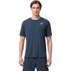 HEAD Men’s Slice T-Shirt – Lightweight Moisture-Wicking Athletic Tennis Shirt with Breathable Mesh Panels(Navy)