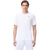 HEAD Men’s Slice T-Shirt – Lightweight Moisture-Wicking Athletic Tennis Shirt with Breathable Mesh Panels(White)