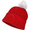 HEAD Women’s Julia Beanie – Merino Blend Knit Hat with Faux Fur Pom, Fleece Lined, Winter Après Ski(Red)