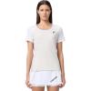 HEAD Women’s Play Tech T-Shirt – Sporty Performance Tennis Top with Breathable Mesh Panels(White)