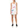 HEAD Women’s Pro Performance Tennis Dress – Moisture Wicking Stretch Athletic Dress with Built-in Shorts(White/Apricot)