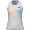HEAD Women’s Pro Sleeveless Performance Tank Top – Moisture Wicking Tennis Training Top with Breathable Body Mapping(Apricot Print)