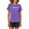 HEAD Women’s Rainbow T-Shirt – Moisture-Wicking Logo Tee with Stretch Cotton Blend for Sport and Everyday Wear(Purple)