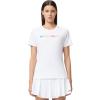 HEAD Women’s Rainbow T-Shirt – Moisture-Wicking Logo Tee with Stretch Cotton Blend for Sport and Everyday Wear(White)