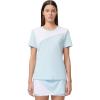 HEAD Women’s Tie-Break T-Shirt Women(Light Blue White)
