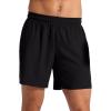 Head Men’s Endurance Short, Standard Fit, 5” Inseam, Lightweight Stretch Moisture-Wicking Material(Black)
